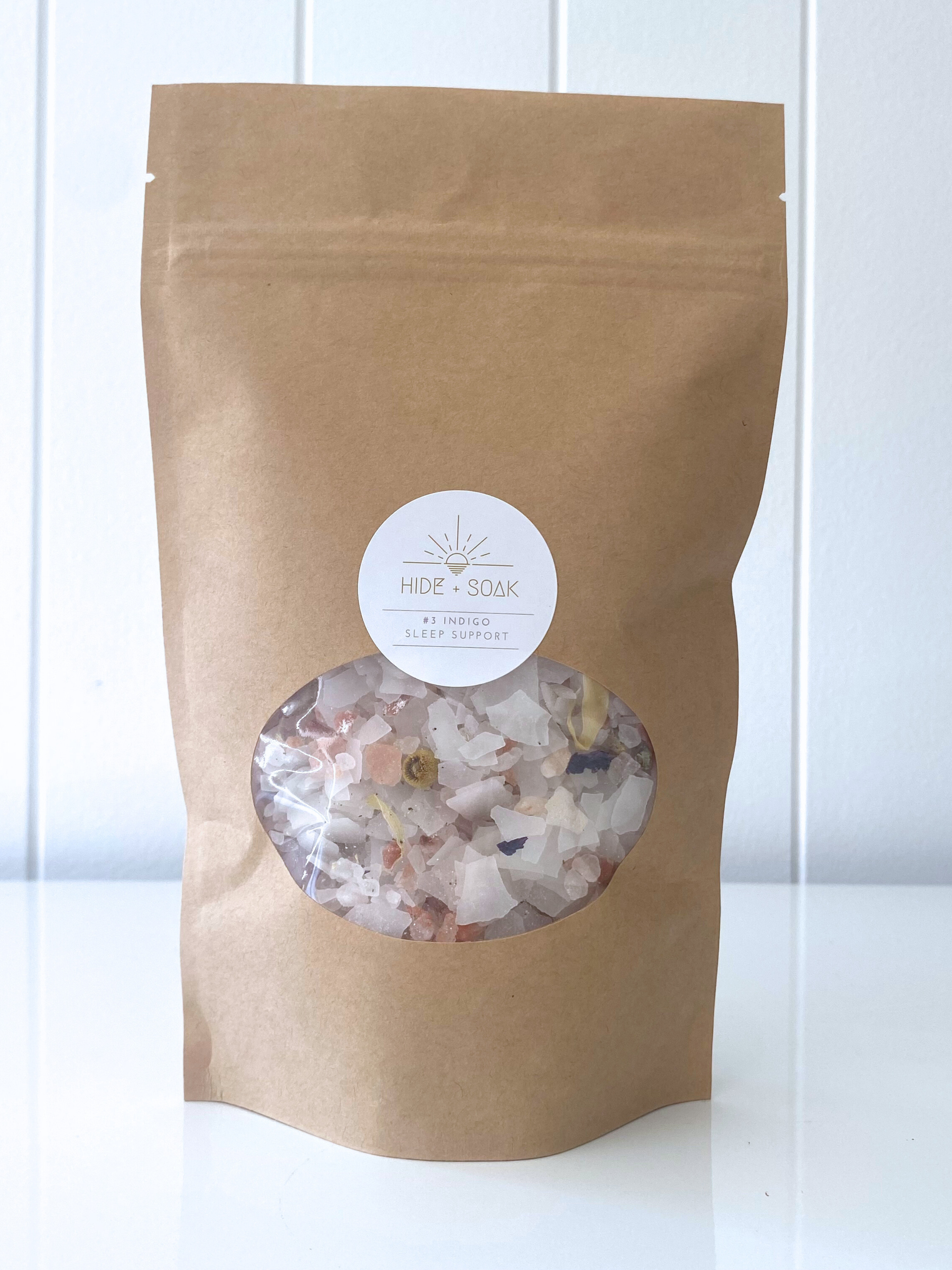 Hide + Soak | Luxurious Bath Soaks & Magnesium Oil - Wholesale Bath salts - #3 Indigo - Sleep Support - Magnesium Bath + Foot Salts3