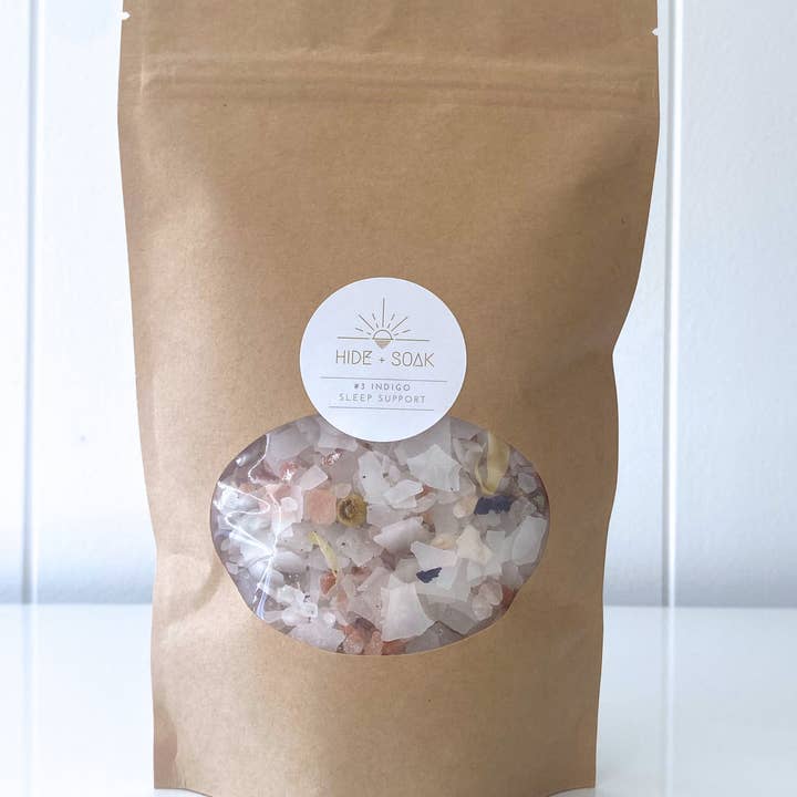 Hide + Soak | Luxurious Bath Soaks & Magnesium Oil – wholesale Badsalt – #3 Indigo - Sömnunderstöd - Magnesiumbad + Fotsalt3