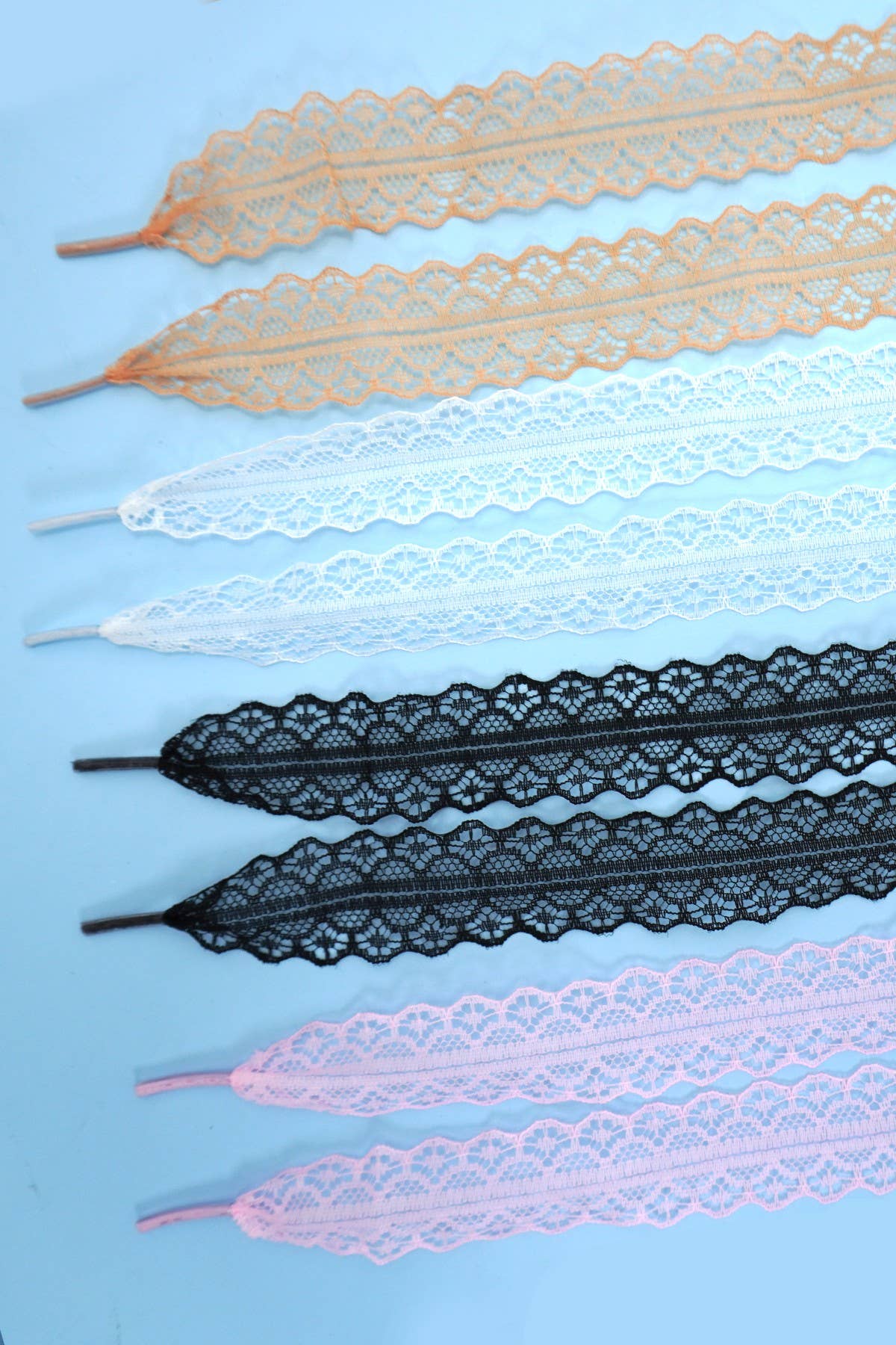 JOSSLYN by wall to wall – wholesale Skosnören - Dam – Snörpar med rosett i Chantilly-spets för skor | 40SD1111