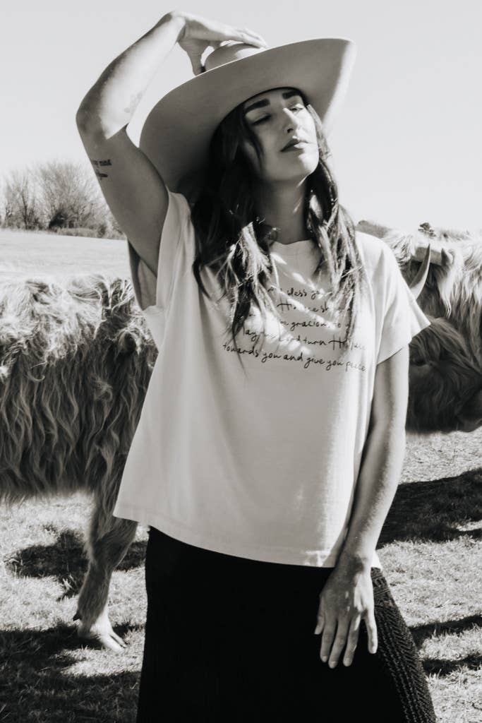 Crowned Free - Wholesale Screen Printed T-Shirt - Women's - May The Lord Bless You Tee5