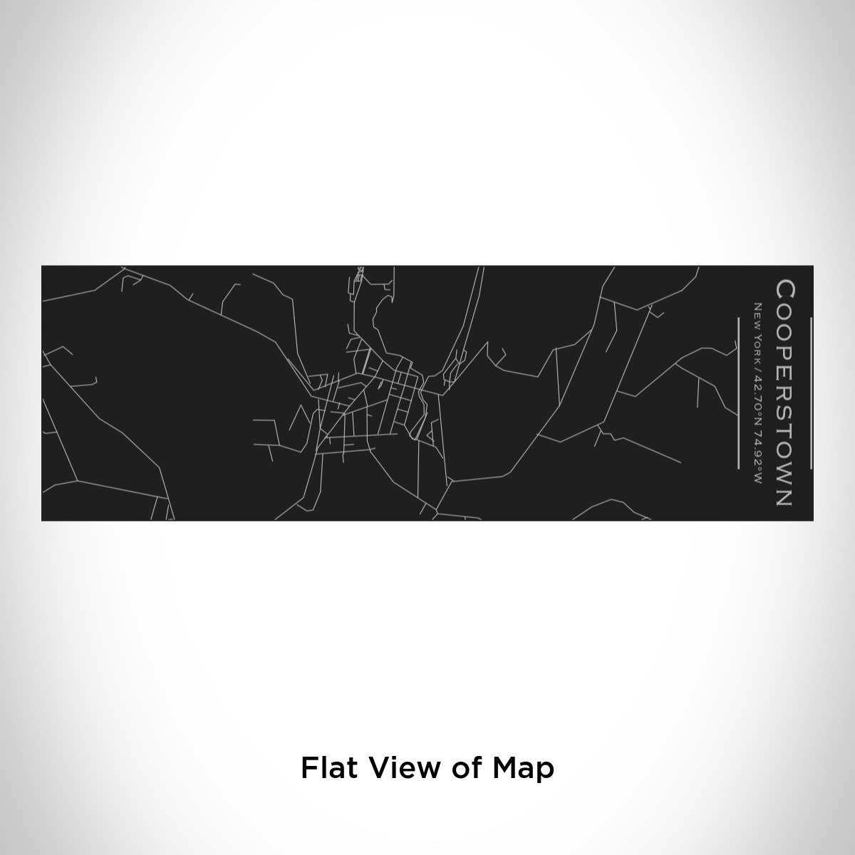 JACE.design - Wholesale Insulated Mug/Tumbler - Cooperstown NY Map Insulated Cup in Matte Black1