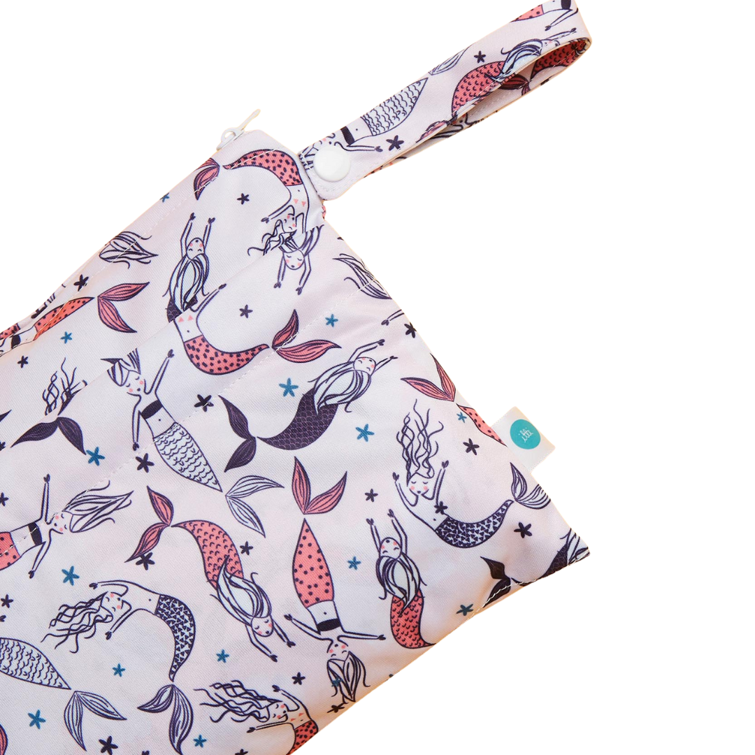 Itti – wholesale Wet bag – Child & baby – Small Double Pocket Wetbag Mermaid Wish1