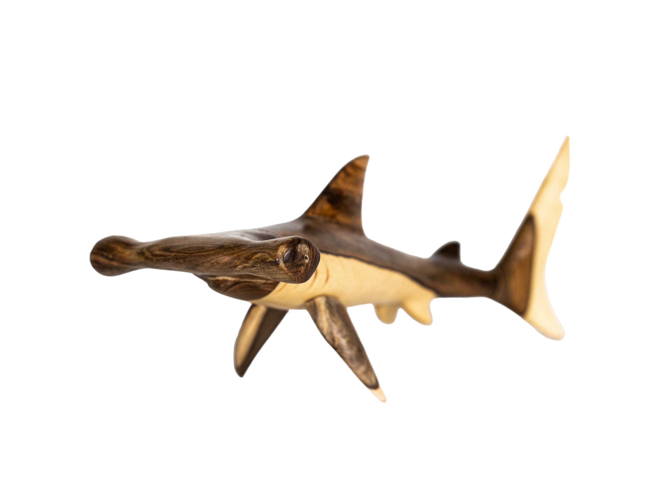 Bravo Handcraft - Wholesale Sculpture - Hand-Carved Wooden Hammerhead Shark Sculpture0