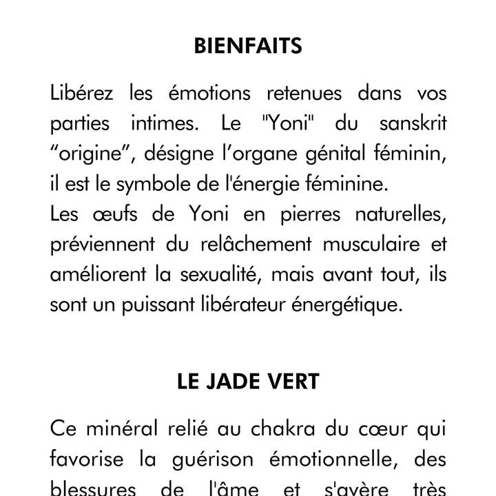 Ecohesens - Wholesale Spiritual Stone/Crystal - Yoni Eggs - Green Jade - Sentara1