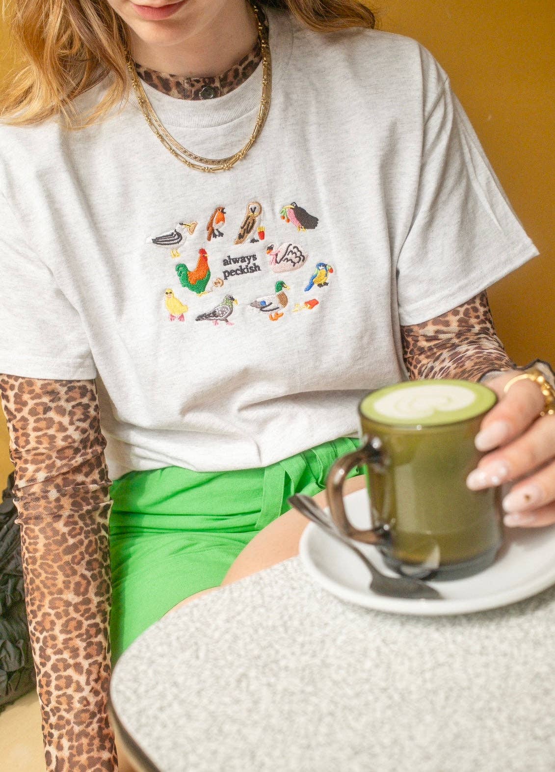 Limpet Store - Wholesale T-Shirt - Women's - Always Peckish Embroidered T-Shirt7