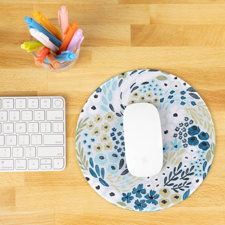 Waterfall Floral Mousepad for wholesale by Elyse Breanne Design