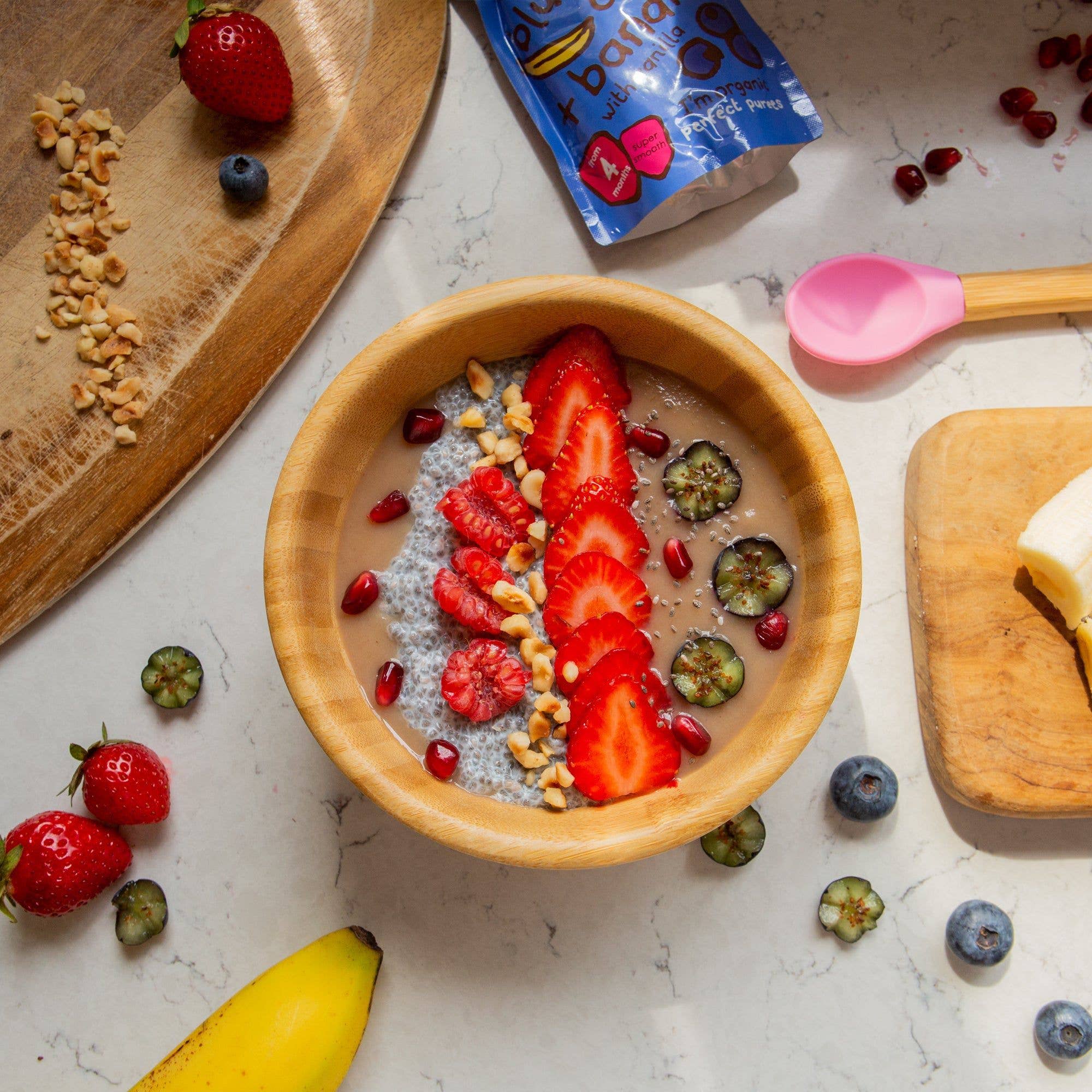 Rinkit Ltd - Wholesale Bowl - Tiny Dining Children's Bamboo Suction Bowl - Grey2