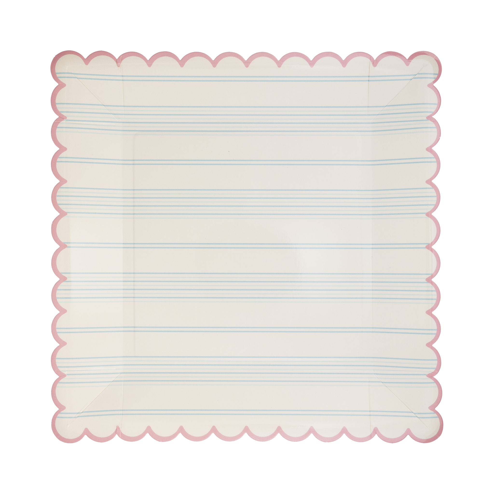My Mind’s Eye - Wholesale Disposable Plate - SPR1043 - Pastel Striped Paper Plate Set1