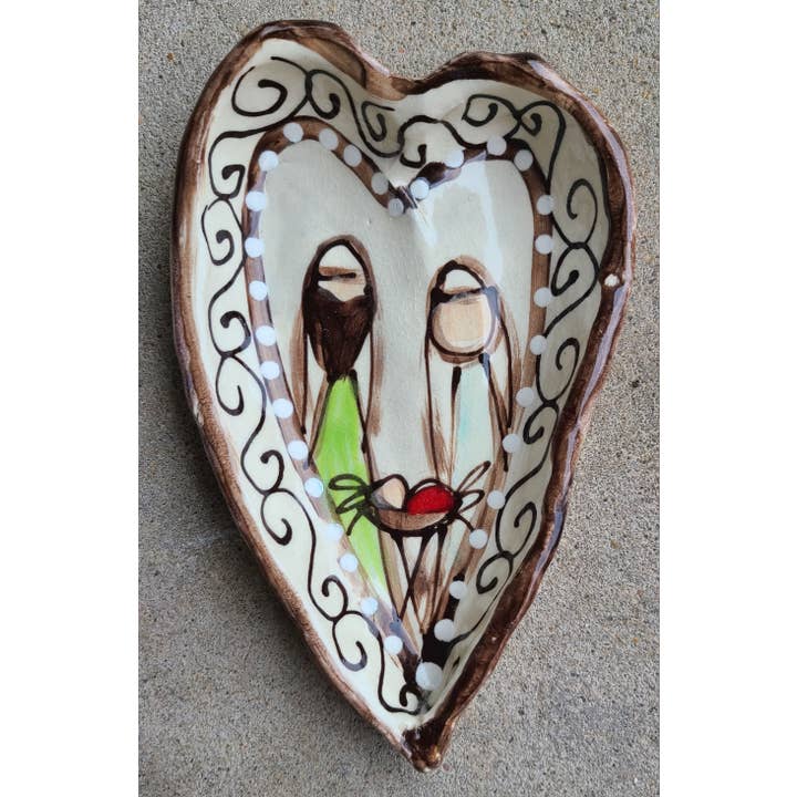 Pinch Heart (Swirl Nativity) for wholesale by Heartfelt Traditions
