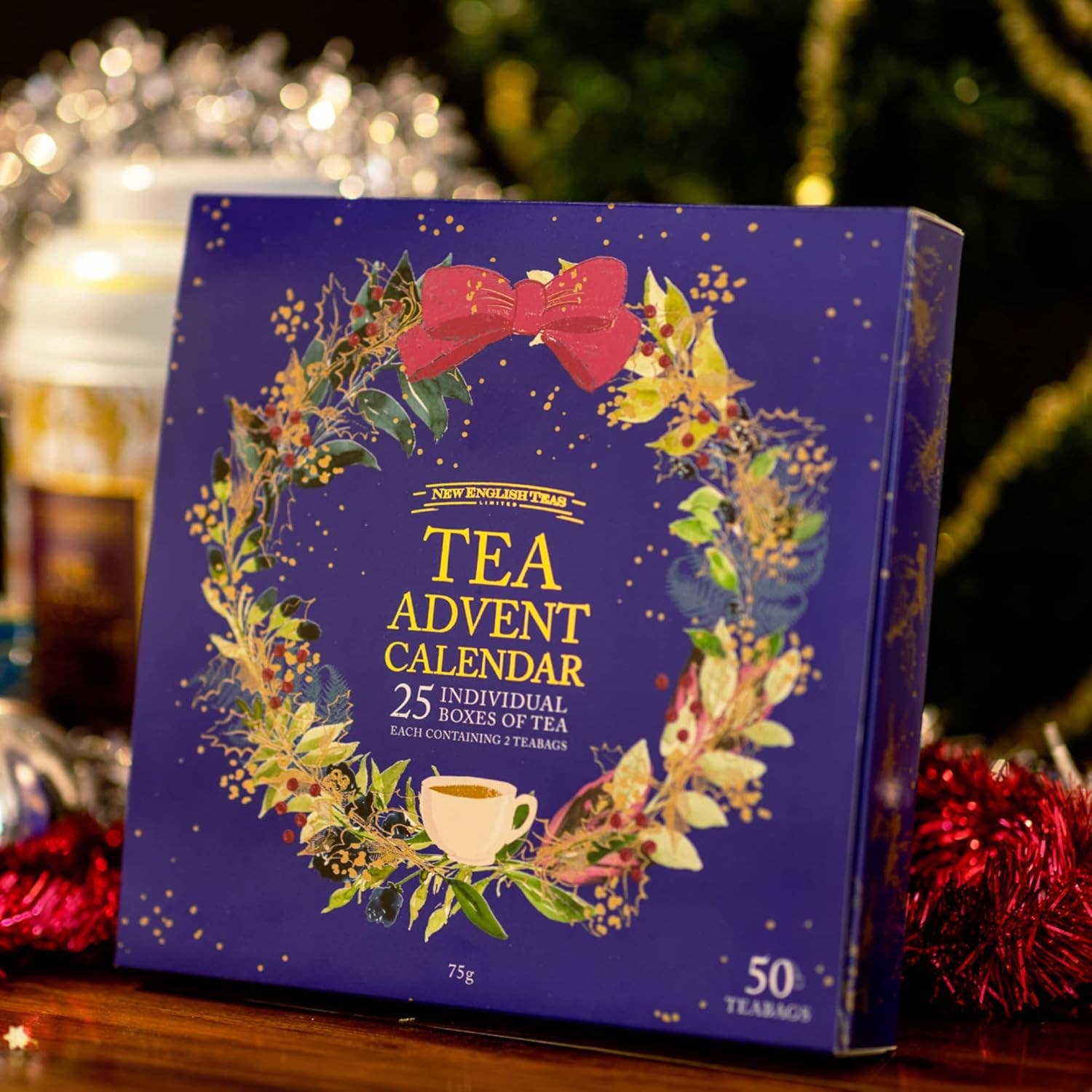 mOrganics Beauty - Wholesale Tea Bags - New English Teas Tea Advent Calendar 75g - 50 Teabags2
