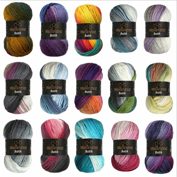 Wollbiene - Wholesale Yarn - woolen bee batik gradient wool knitting wool