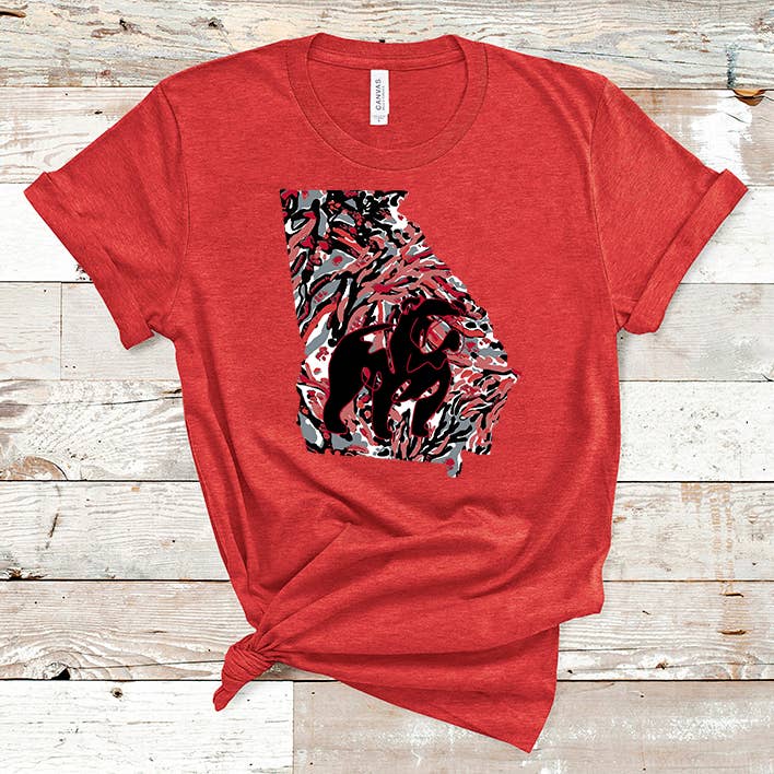 Georgia Bulldog Mascot Graphic Tee for wholesale by Pink House On River Road