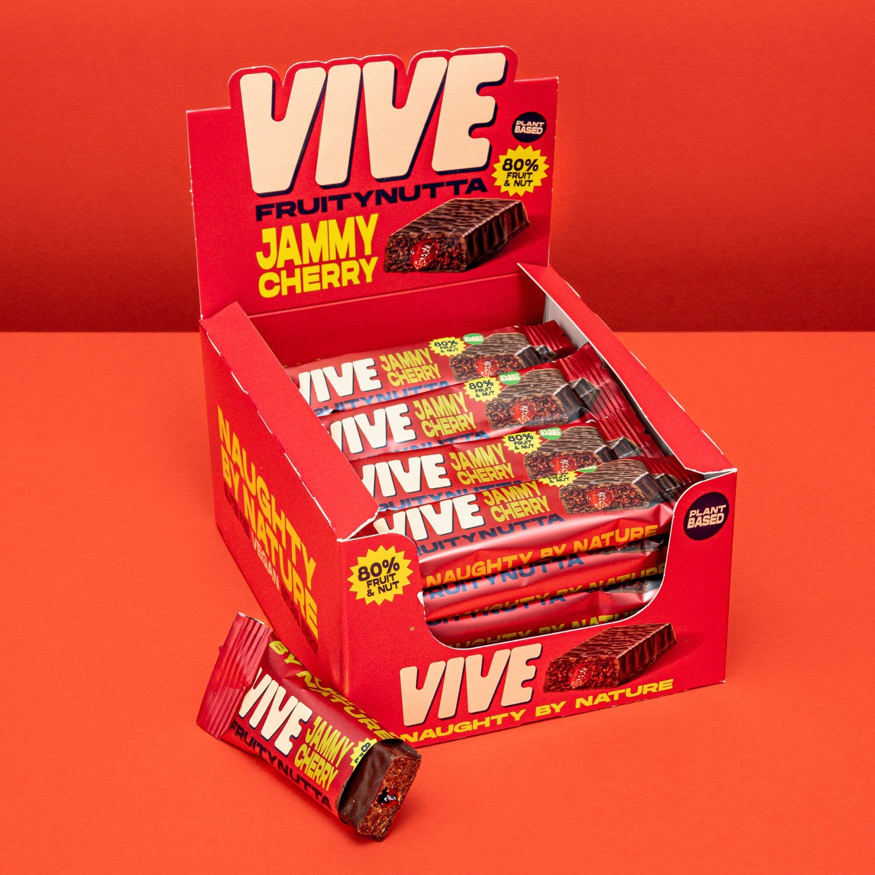 Vive – wholesale Chocolate bar – FruityNutta - Jammy Cherry1