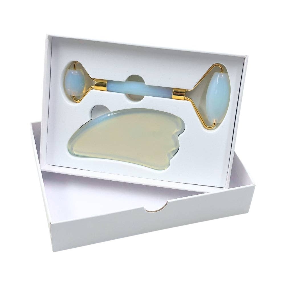 Earths Elements Wholesale - Wholesale Face/Beauty Roller - Facial Roller Set -  Opalite1