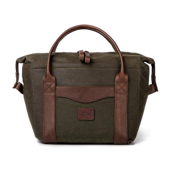 Mission Mercantile Leather Goods – Engroshandel Køletaske – Hvid Wing Voksbehandlet lærred Cooler7