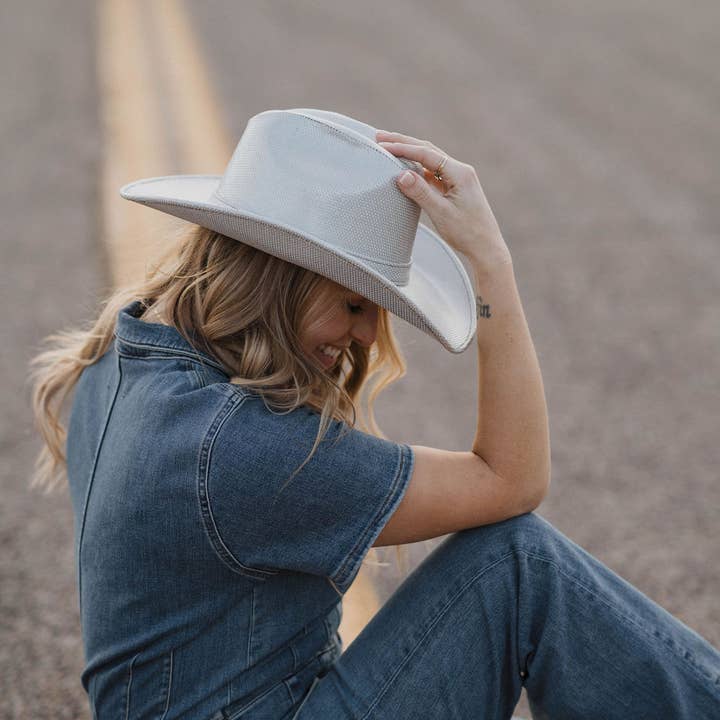 The Modern Cactus Co - Wholesale Cowboyhoed - Uniseks - Unisex westernstijl cowboyhoed met glitter van imitatieleer1