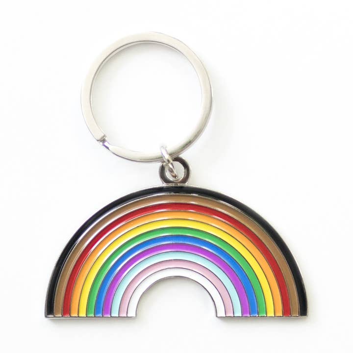 Portachiavi con arcobaleno incluso per la vendita all'ingrosso da parte di Rising Violet Press