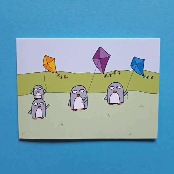 Kites Card for wholesale by Penguin Parade