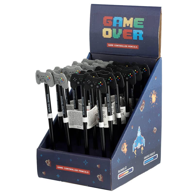 Puckator Ltd - Wholesale Pencil - Game Over Pencil with PVC Topper4
