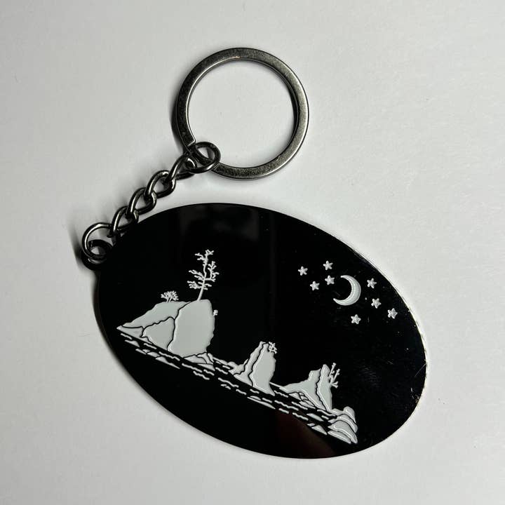 Llavero Moon Over Three Graces para venta al por mayor de Salty Raven Glassware