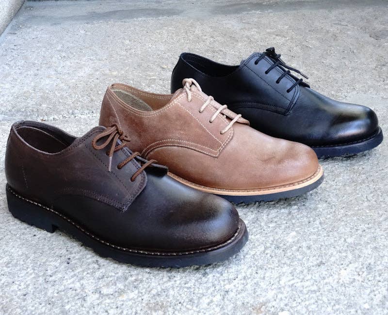 By The Mountain - Portuguese Handmade Footwear - Wholesale Derby Shoes - Men's - Annapurna Leather Derby Lace-up Shoes - Natural7