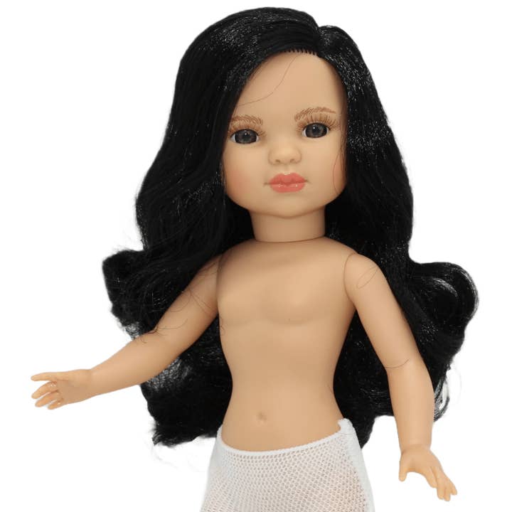 Muñeca de colección y artesanÃa - Wholesale Doll - Kids - Simona doll 40 cm. 100% nude black hair brown eyes