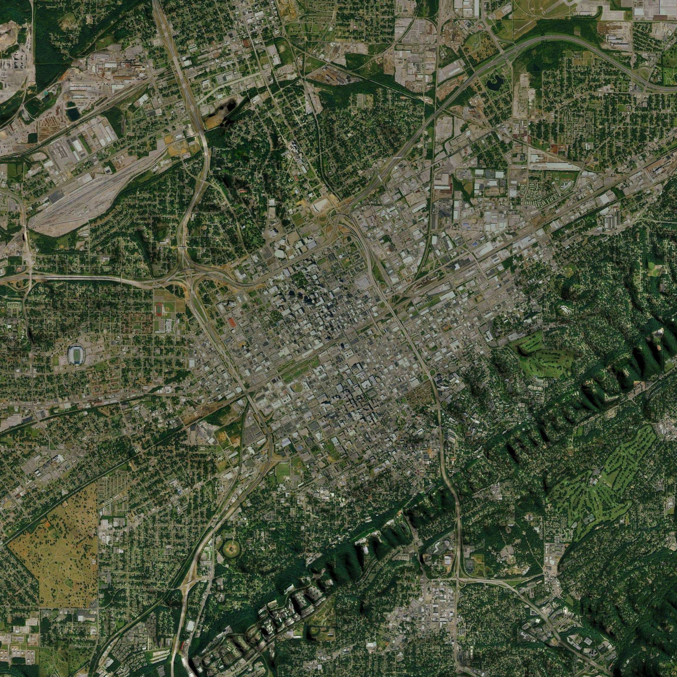 JACE.design - Wholesale Art Print - Birmingham AL Map Print Satellite4