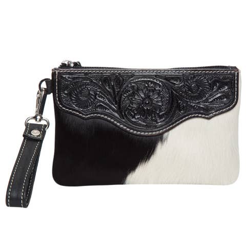 The Design Edge - Wholesale Clutch bag – women's - Tooling Leather Cowhide Clutch - AC41 - Para