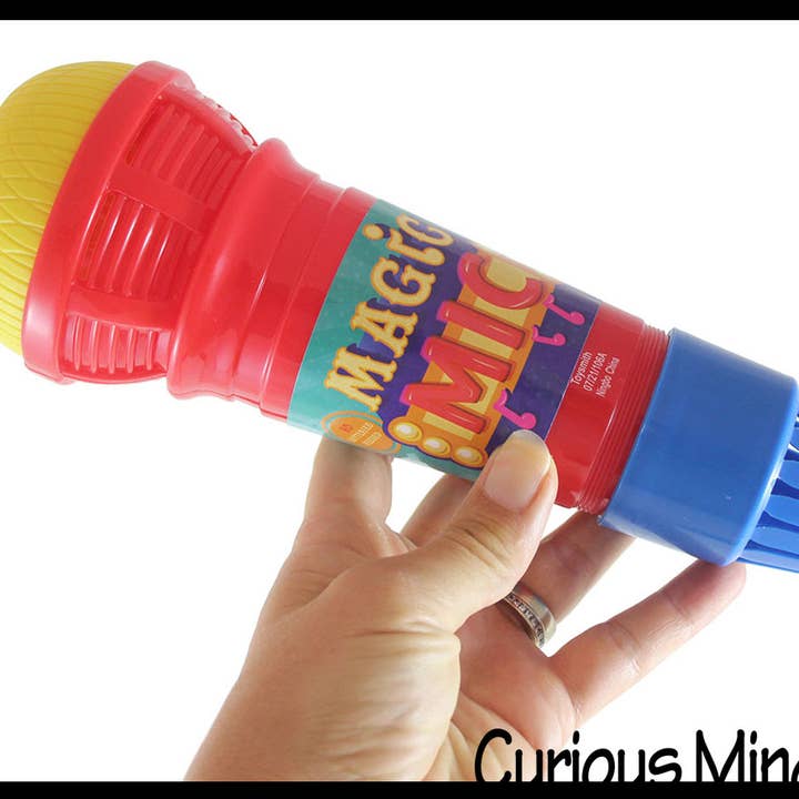 Curious Minds Toys - Vendita all'ingrosso Set di giocattoli - Bambini - 1 Magic Mic - Microfono da riproduzione - Giocattolo Echo No Batteries