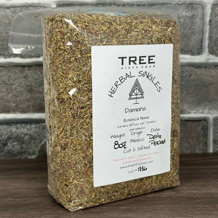Tree Fifty Four - Wholesale Loose Tea - Damiana | 2oz - 1 KG | Bulk Herbs