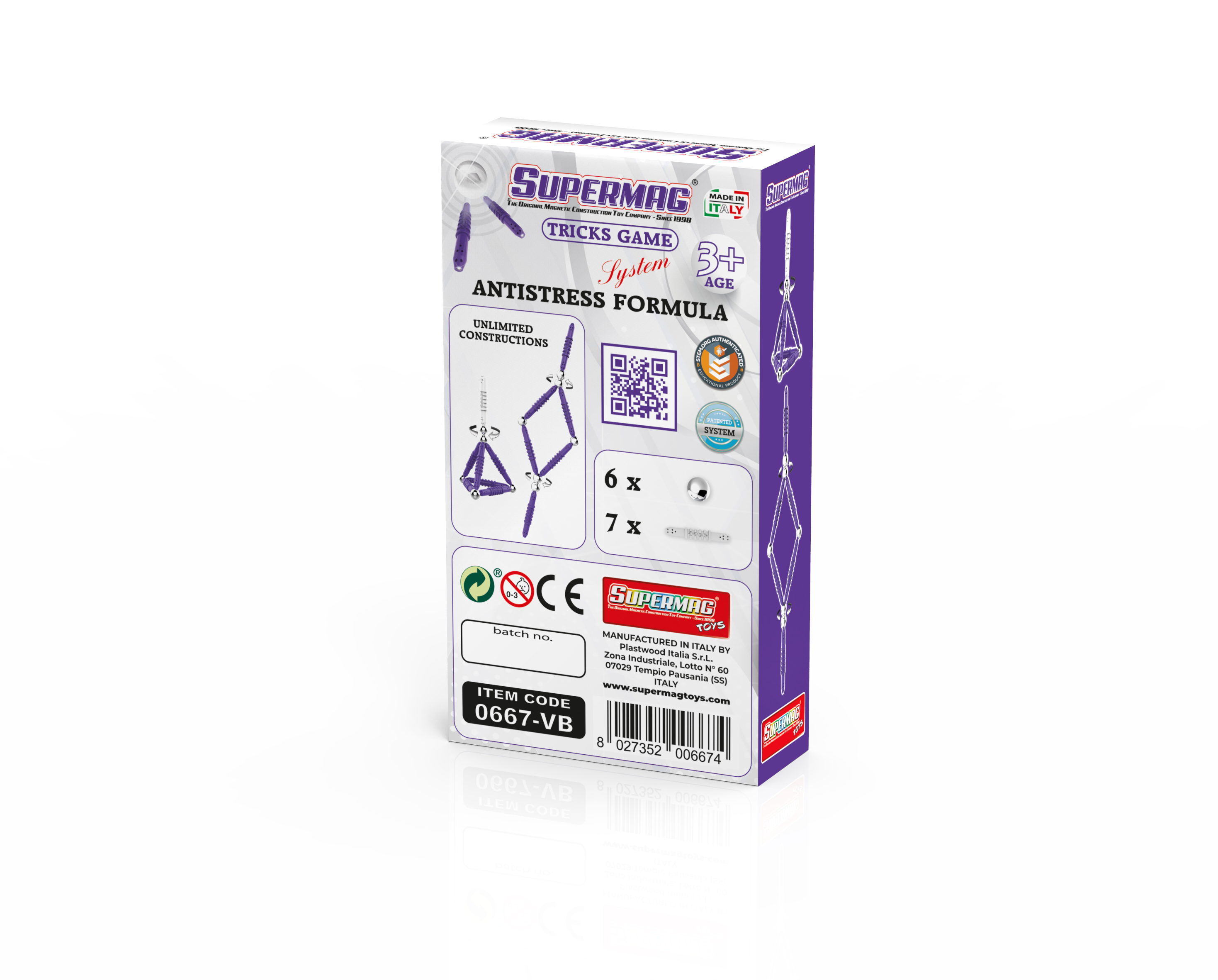 Plastwood Italia - Supermag Toys - Wholesale Classic Toy - Kids - SUPERMAG TRICK GAME SYSTEM - FULL COUNTER DISPLAY24