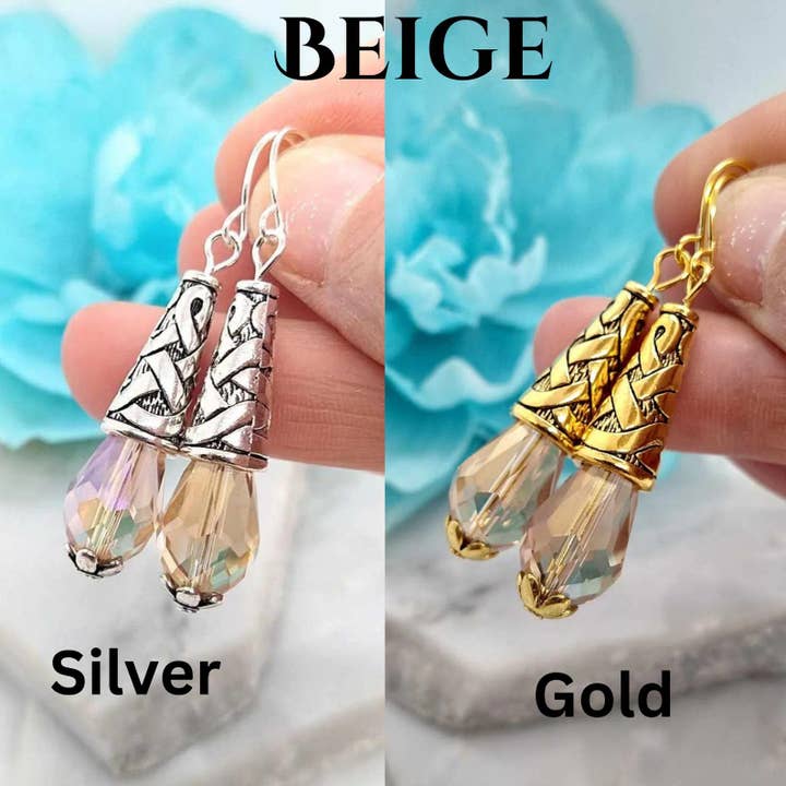 Bad Apple Designs - Wholesale Dangle Earrings - Crystal Teardrop Dangle Earrings For Women8