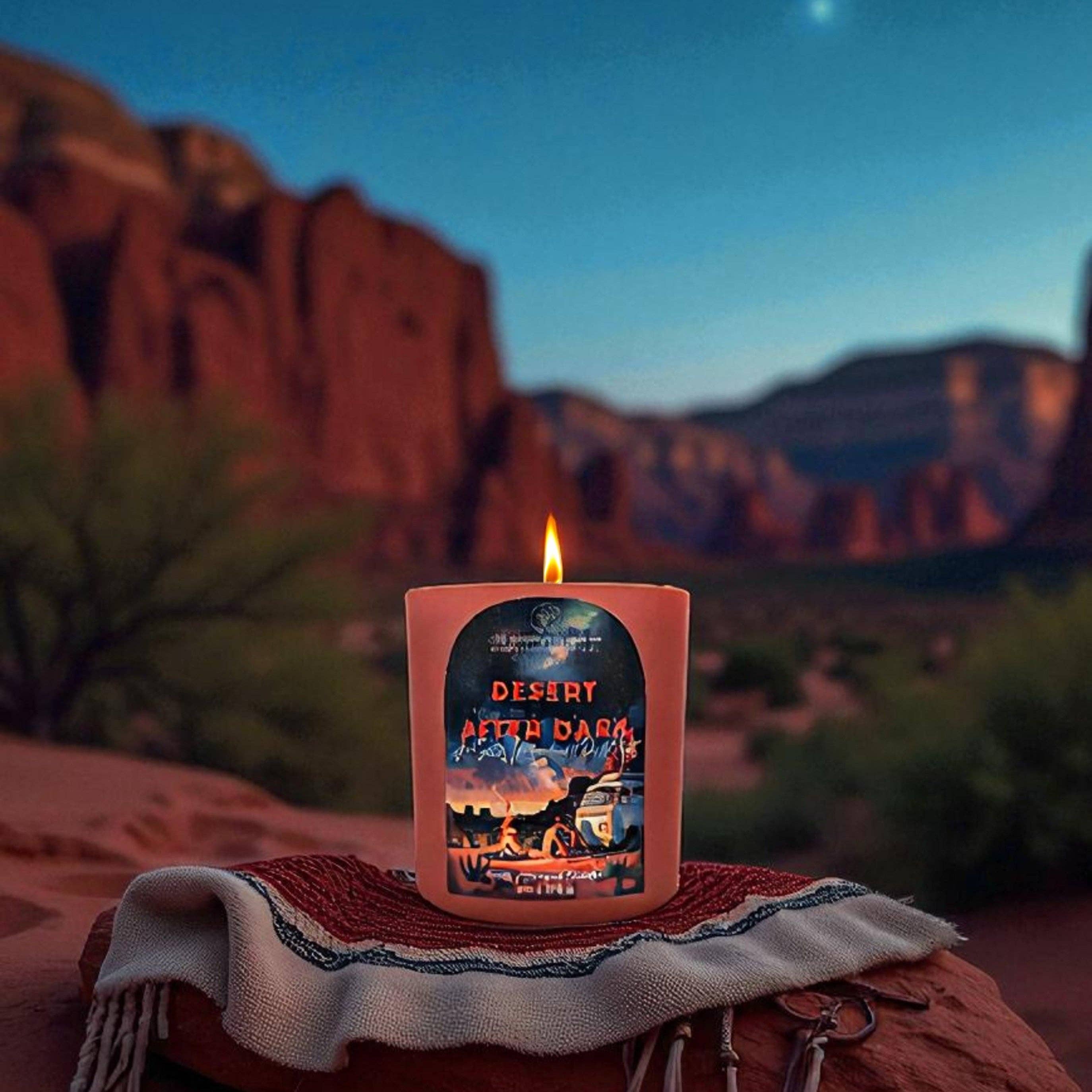 The Modern Sonoran - Vente Bougie en bocal - Désert Après la Tombée de la Nuit : Bougie au Chanvre du Sud-Ouest de l'Arizona4
