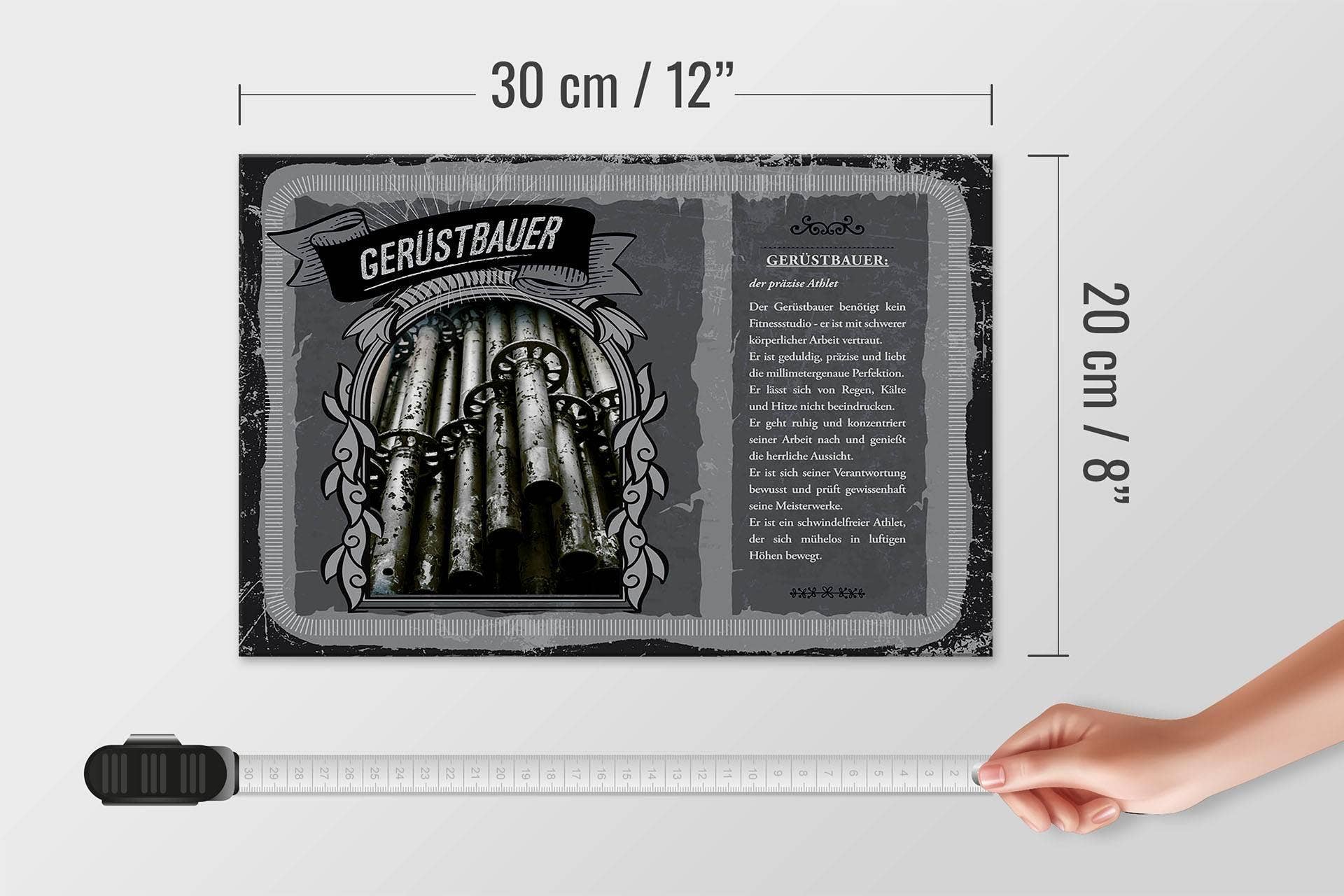 Femer - Wholesale Bord/bordje - Houten bord beroepen 30x20 cm steigernauwkeurig decoratief bord voor atleten houten bord4