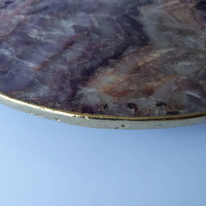 Serein Wellness - Wholesale Cheese Board - Amethyst Tray - Large 14" Purple Agate Cheese Board Platter