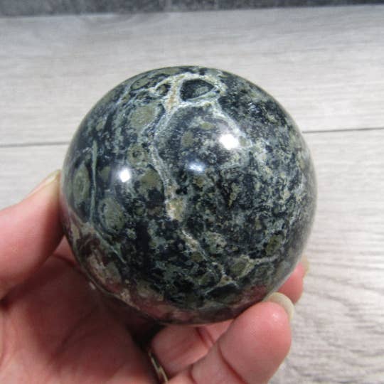 Keystone Crystals - Wholesale Spiritual Stone/Crystal - Kambaba Jasper Sphere – Large Display Size for Crystal Shops78