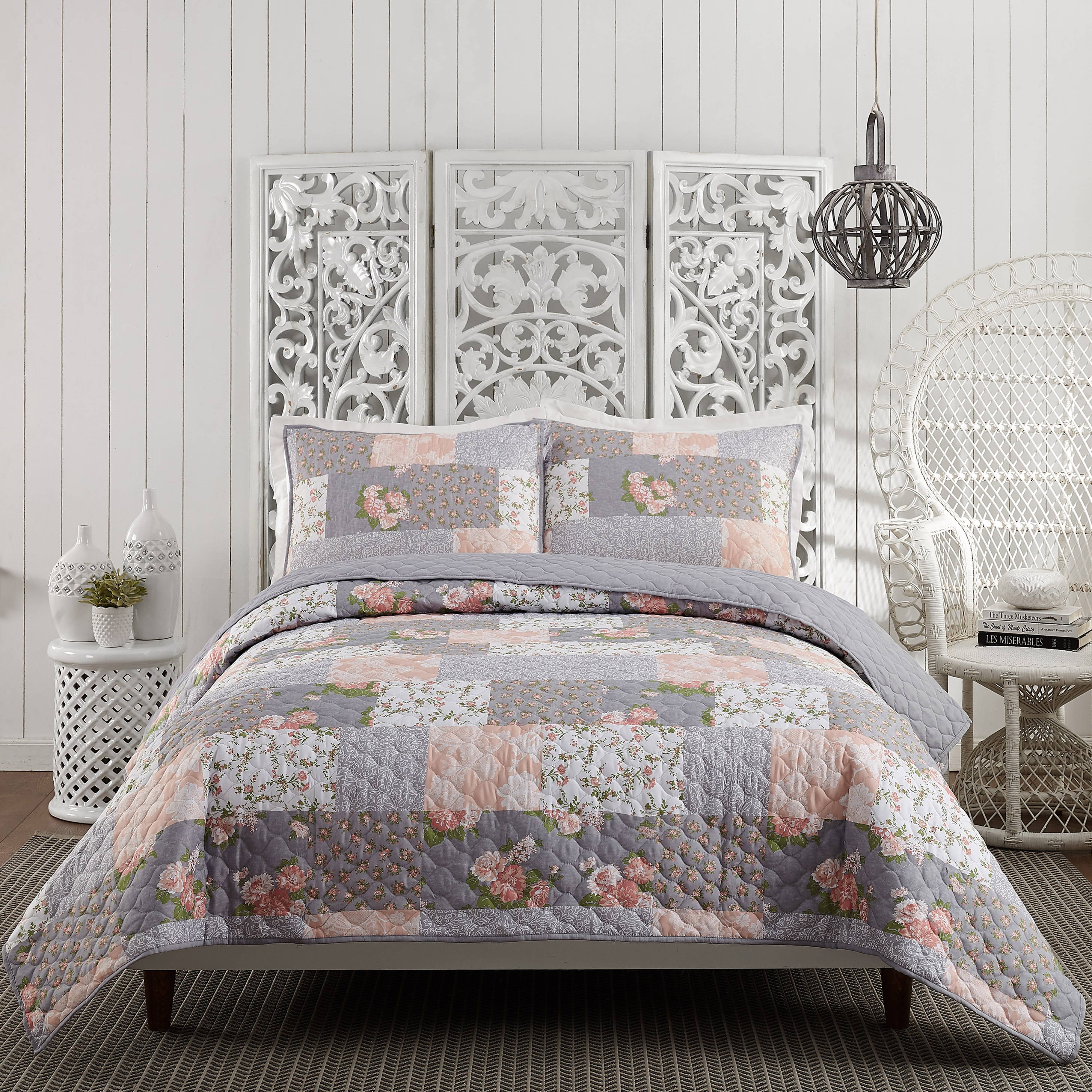 Peking Handicraft - Wholesale Bedding Set - La Flor Quilt Set - Modern Heirloom0