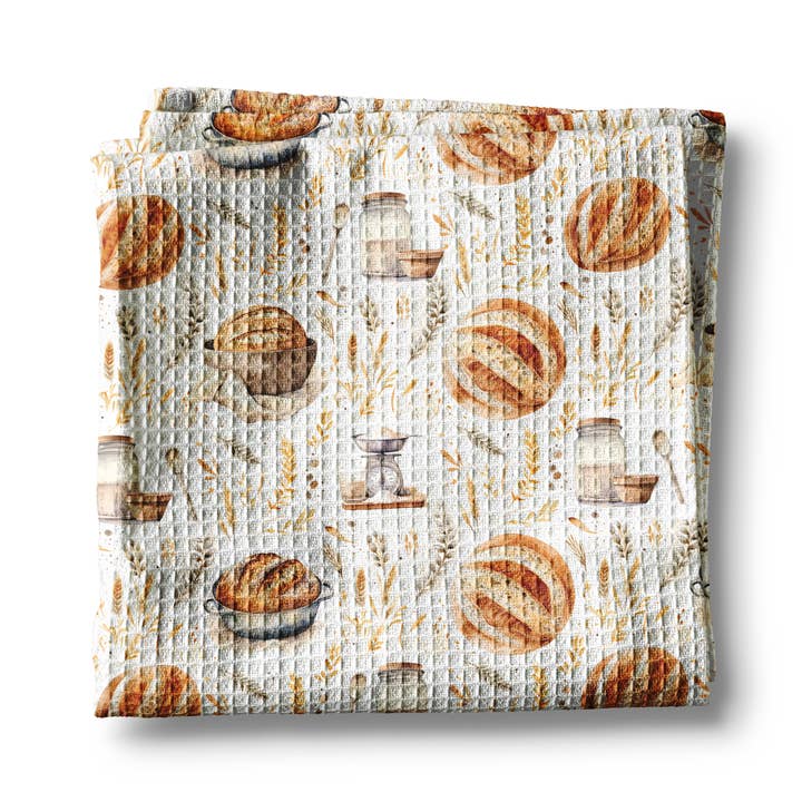 Sourdough Bread Baking Baker Homestead Kitchen Towel Waffle for wholesale by Canary Road