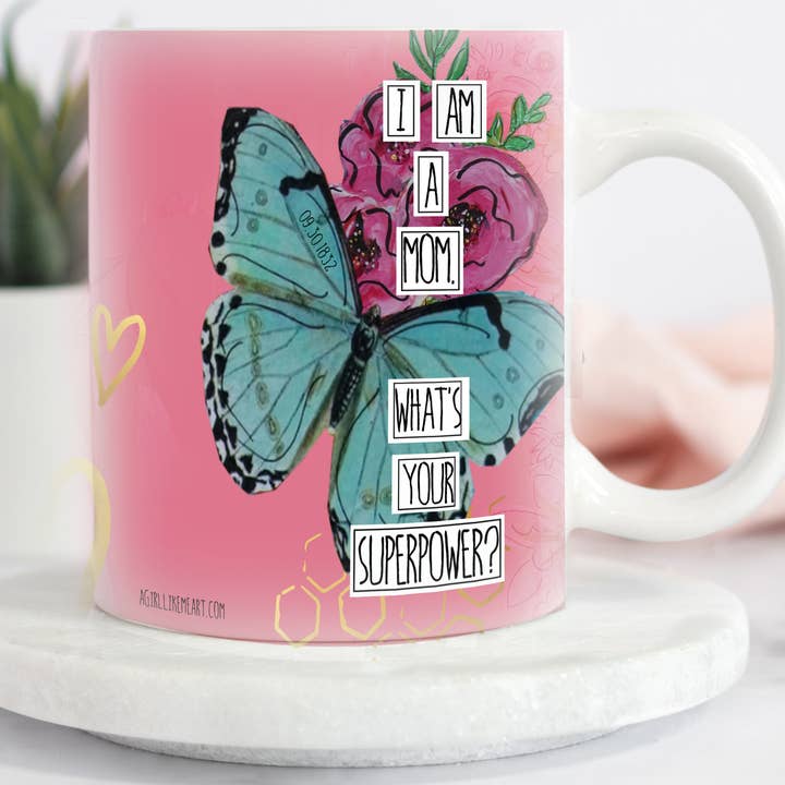 Redefining She - Wholesale Coffee Mug - I Am A Mom. What's Your Superpower? - Mug0