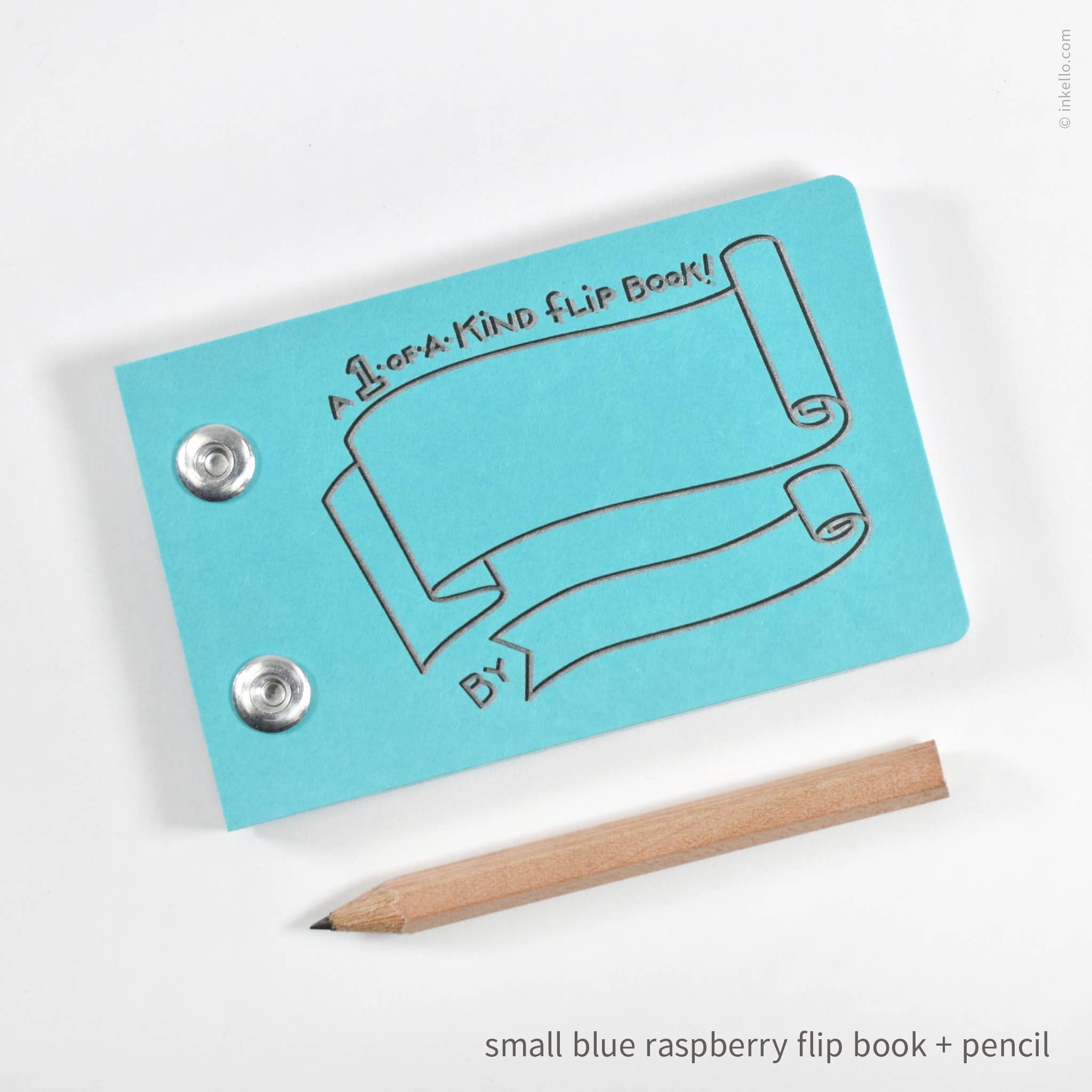 Inkello Letterpress - Wholesale Sketchbook/Sketchpad - Draw-Your-Own Flip Book + Pencil (#316)2