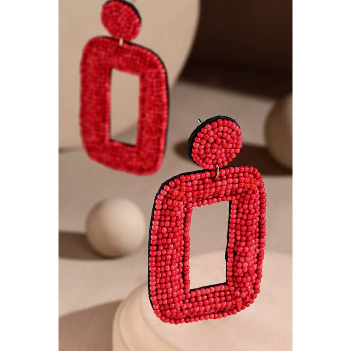 Urbanista Outlet - Wholesale Dangle Earrings - Rectangle Seed Beads Earrings