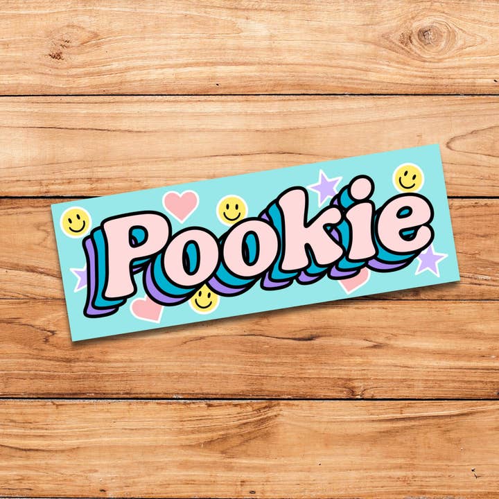 Art Attack Studios - Wholesale Sticker - 8” Pookie Bumper Sticker2