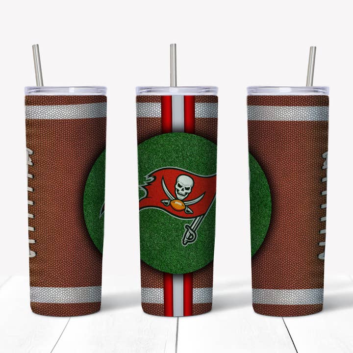 Copo Térmico de Aço Inoxidável de 20oz Futebol Tampa Buccaneers por atacado de Your Custom Sports