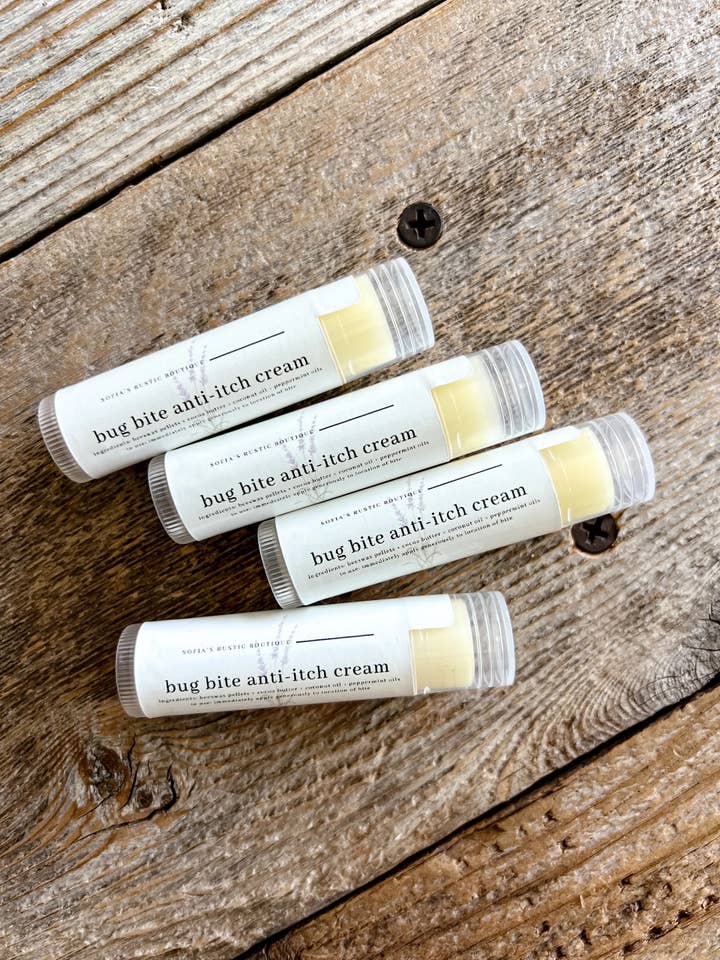Bug Bite Anti-Itch Cream for wholesale by Barbara Alanis Handmade