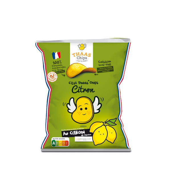 Thaas Chips - Vendita all'ingrosso Patatine - Patatine al Limone di Mentone IGP 110 g « Maison GANNAC »1