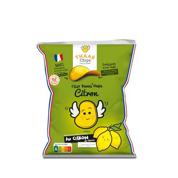 Thaas Chips - Vendita all'ingrosso Patatine - Patatine al Limone di Mentone IGP 110 g « Maison GANNAC »1