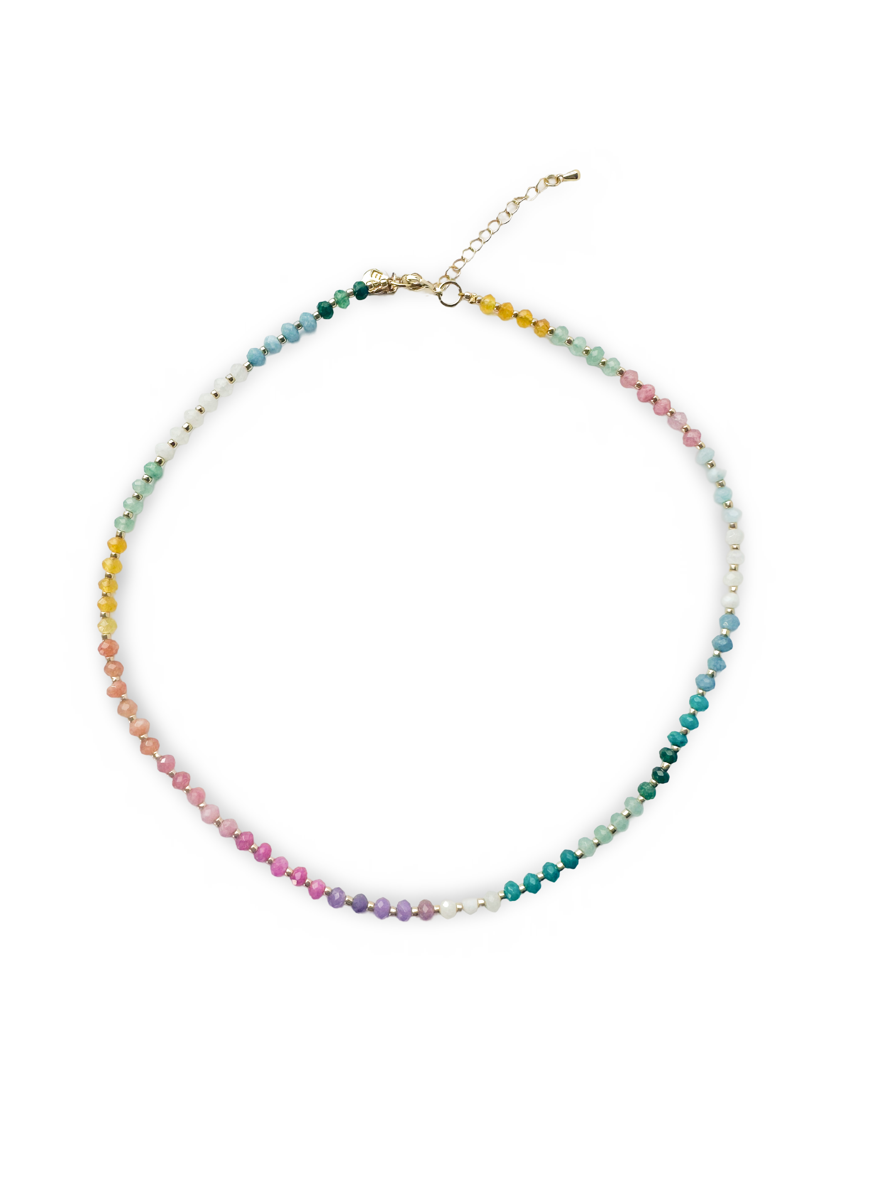 ETHICGOODS – wholesale Pärlband/Pärlhalsband – Fasetterat stenhalsband7