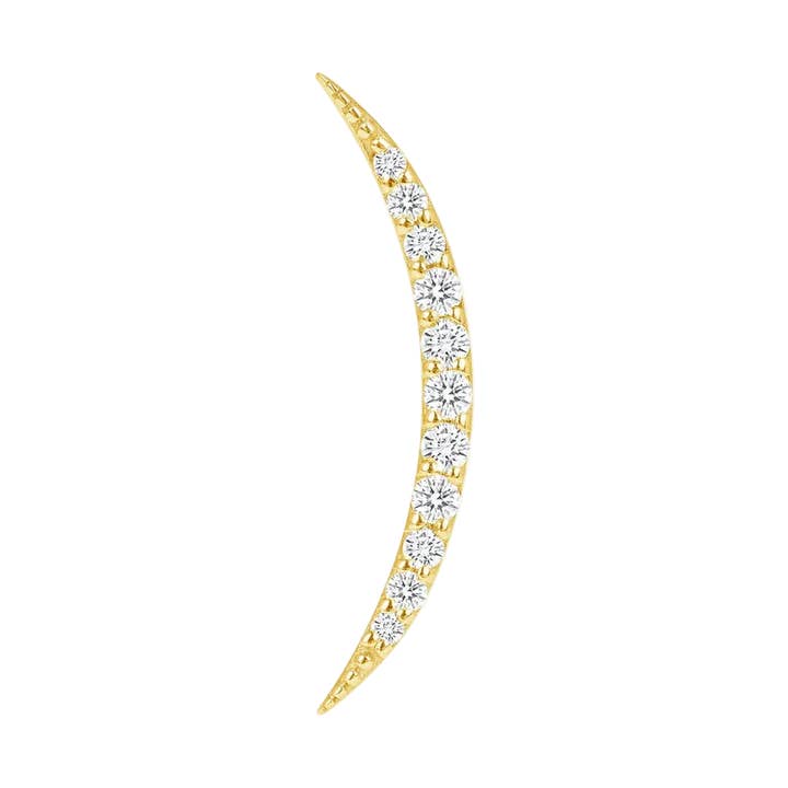 Piercing-zone - Wholesale Single Earring - Luna – 14K Gold Threadless/Threaded End1