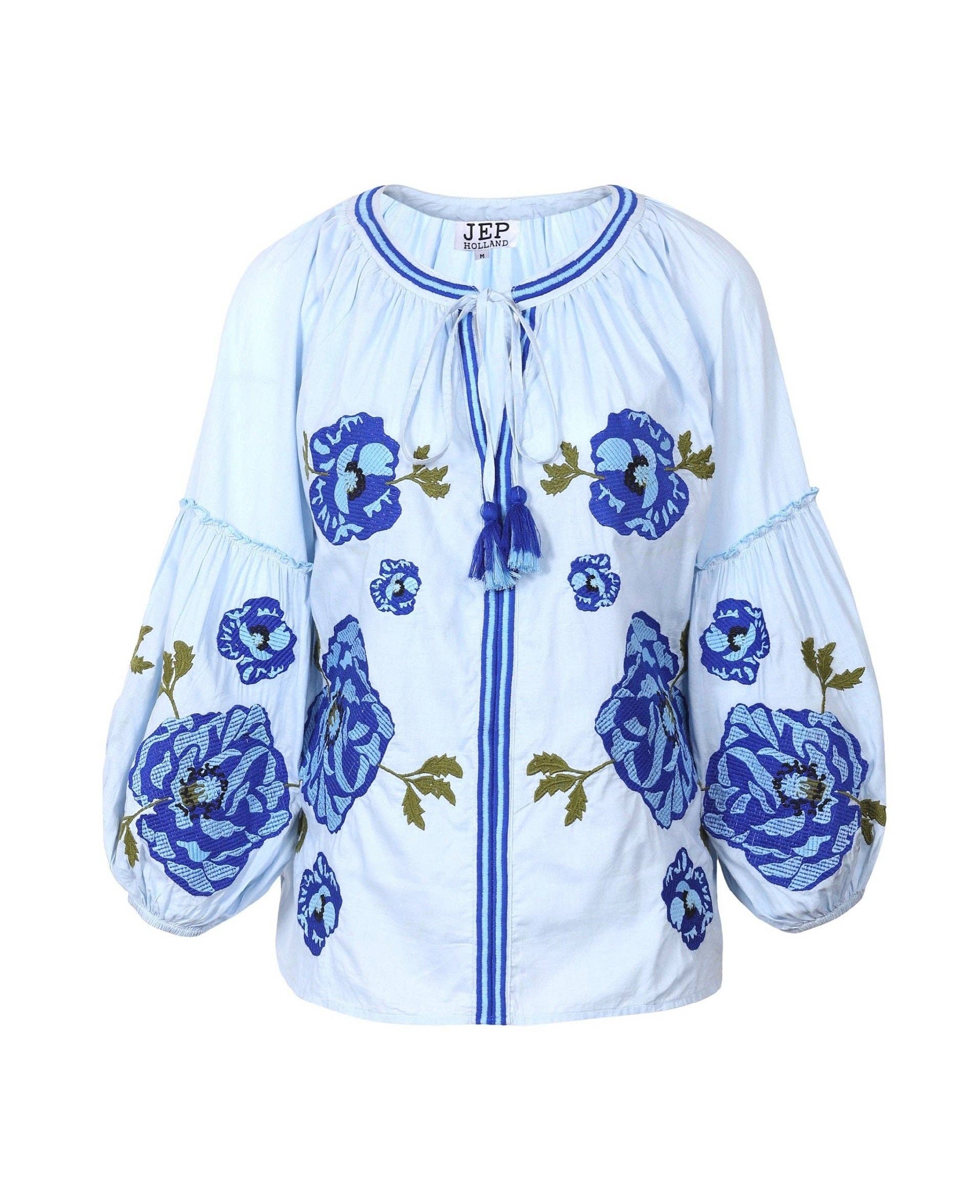 JEP Holland - Wholesale Blouse - Women's - Sofia Sky Blue Blouse PRE ORDER SS260