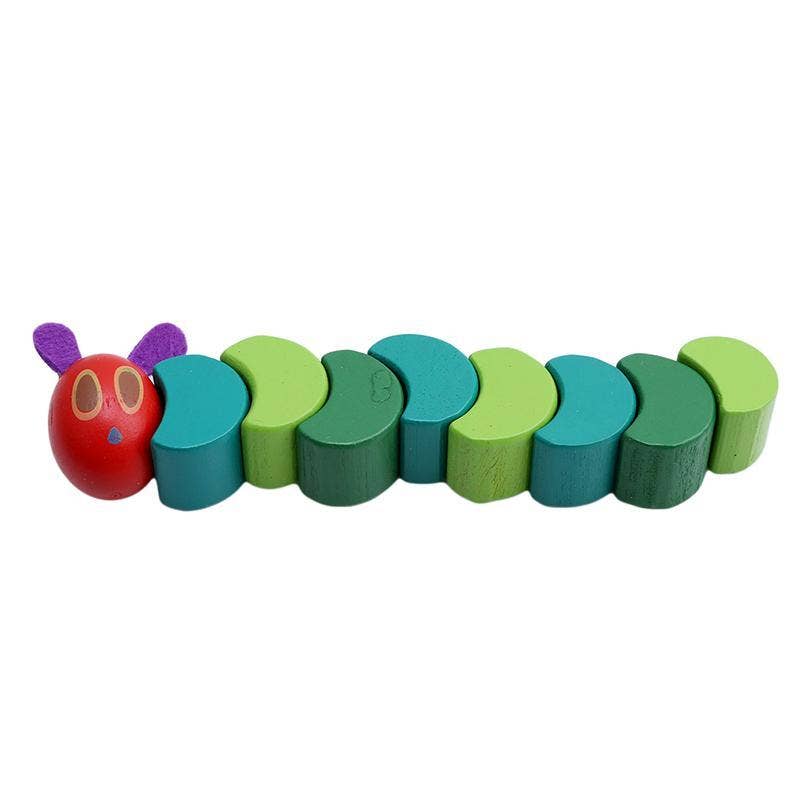 KiddieKickz – wholesale Blocks – Kids & baby – Wooden Children's Flexible Building Blocks Caterpillar Kids4